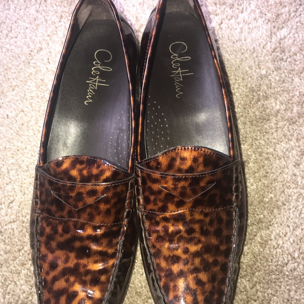 Cole Haan loafers in tortoise shell